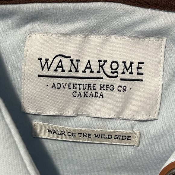 Wanakome Hoodie Women’s Small Corene Hooded Sweatshirt Blue Gray Colorblock - Picture 5 of 14